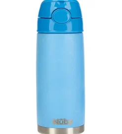 Nuby Termoflaske m. Sugerør - 420ml - Blå