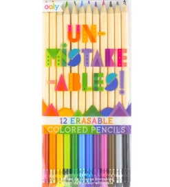 Ooly Farveblyanter m. Viskelæder - Un-Mistake-Ables - 12 stk