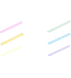 Ooly Overstregningstuscher - 6 Stk - Color Block Highlighters