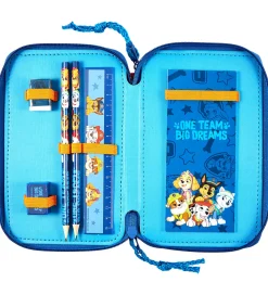 Paw Patrol Penalhus - Double Decker m. Indhold - Blå/Orange