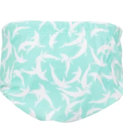 Petit Crabe Blebadebukser - Leo - UV50+ - Mint m. Delfiner