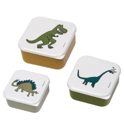 Petit Jour Paris Madkassesæt - 3 stk - 11,5 x 5,5 cm - Dinosaure