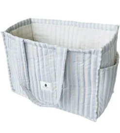Pine Cone Shopper - Mommy - Blue Blossom Stripe