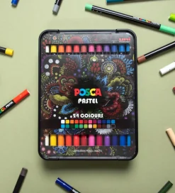 Posca Fedtfarver - 24 stk. - Multifarvet