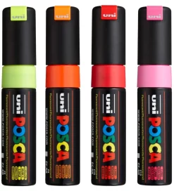 Posca Tuscher - PC-8K - 4 stk. - Neon