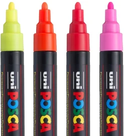 Posca Tuscher - PC-5M - 4 stk. - Neon
