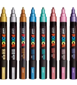 Posca Tuscher - PC-5M - 8 stk. - Metallisk Multifarvet