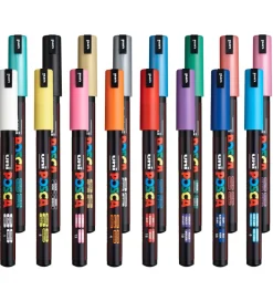 Posca Tuscher - PC-1MR - 16 stk. - Multifarvet Standard/Metallic