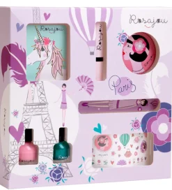 Rosajou Sminkesæt - Blush/Læbestift/Neglelak m.m. - 7 Dele