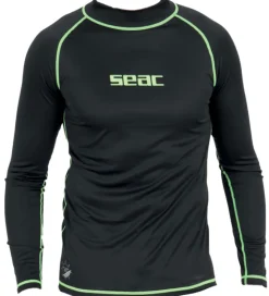 Seac Badebluse - T-Sun Long Man - UV50+ - Sort