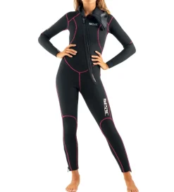 Seac Våddragt - Resort Flex Lady 5 mm - Sort/Pink