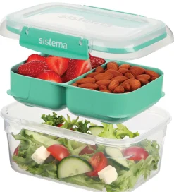 Sistema Madkasse - 1L Rectangle Stax To Go - Turkis