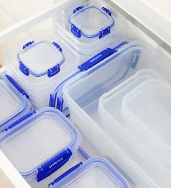 Sistema Madkasse - Rectangle Klip It Plus - 3-pak - 180ml - Blå