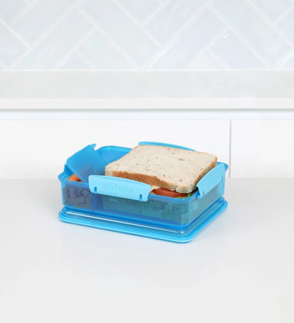 Sistema Madkasse - Snack Attack Duo - 975 ml - Blå