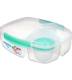 Sistema Madkasse m. Beholder - Triple Split Lunch - 2 l - Turkis