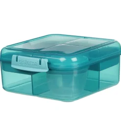 Sistema Madkasse m. Beholder - Bento Cube - 1,25 l - Teal Stone