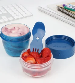 Sistema Madkasse m. Bestik - Snack Capsule - 515 ml - Blå