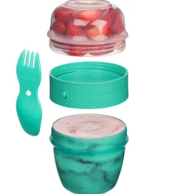 Sistema Madkasse m. Bestik - Snack Capsule - 515 ml - Turkis