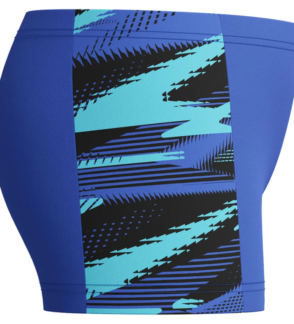Speedo Badebukser - HyperBoom Panel - Blå m. Print