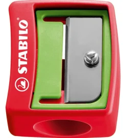Stabilo Blyantspidser - Woody 3-i-1 - Assorteret - Grøn/Rød