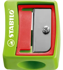 Stabilo Blyantspidser - Woody 3-i-1 - Assorteret - Grøn/Rød