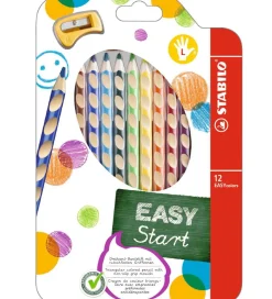 Stabilo Farveblyanter - EasyColors - Venstre - 12 stk. - Multifa