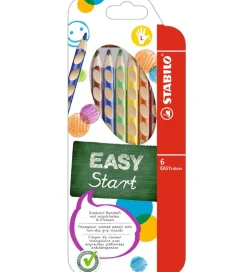 Stabilo Farveblyanter - EasyColors - Venstre - 6 stk. - Multifar