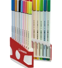 Stabilo Tuscher - Pen 68 Brush - 20 stk. - Multifarvet