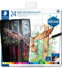 Staedtler Farveblyanter - Super Soft - 24 stk