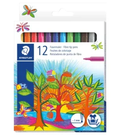 Staedtler Tuscher - 12 stk. - Fiberpenne - 1 mm