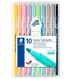 Staedtler Tuscher - 10 stk. - Overstregningstuscher - Pastel & V