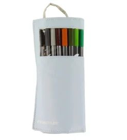 Staedtler Tuscher m. Penalhus - 20 stk. - 0,3 mm - Lyseblå