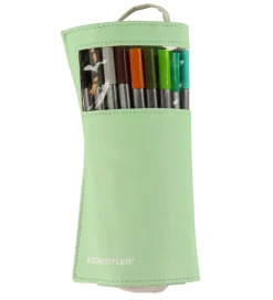 Staedtler Tuscher m. Penalhus - 20 stk. - 0,3 mm - Grøn