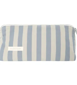 Studio Feder Toilettaske - Celia Mini - Cotton - Pale Blue Strip