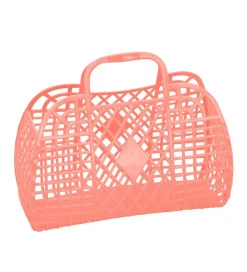 Sun Jellies Mini Foldekurv - 15x6x13 cm - Retro - Peach