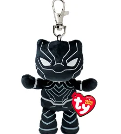 Ty Nøglering m. Bamse - Beanie Babies - 10 cm - Marvel Black Pan