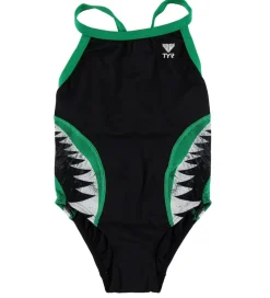 TYR Badedragt - Shark Bite Diamondfit - Sort/Grøn