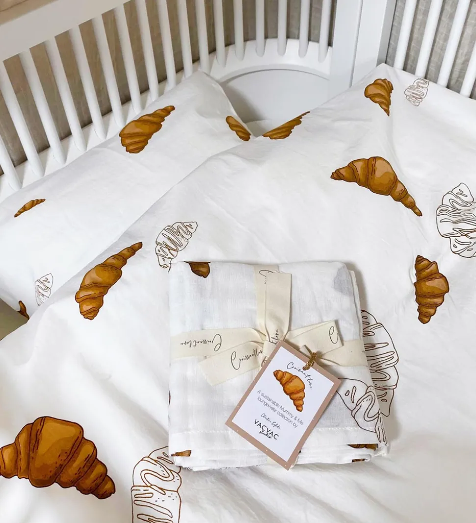 VACVAC Sengetøj - Junior - Big Croissant Love