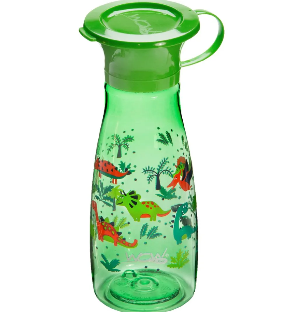 Wow Cup Drikkedunk - Mini - 350 ml - Grøn m. Dinosaur