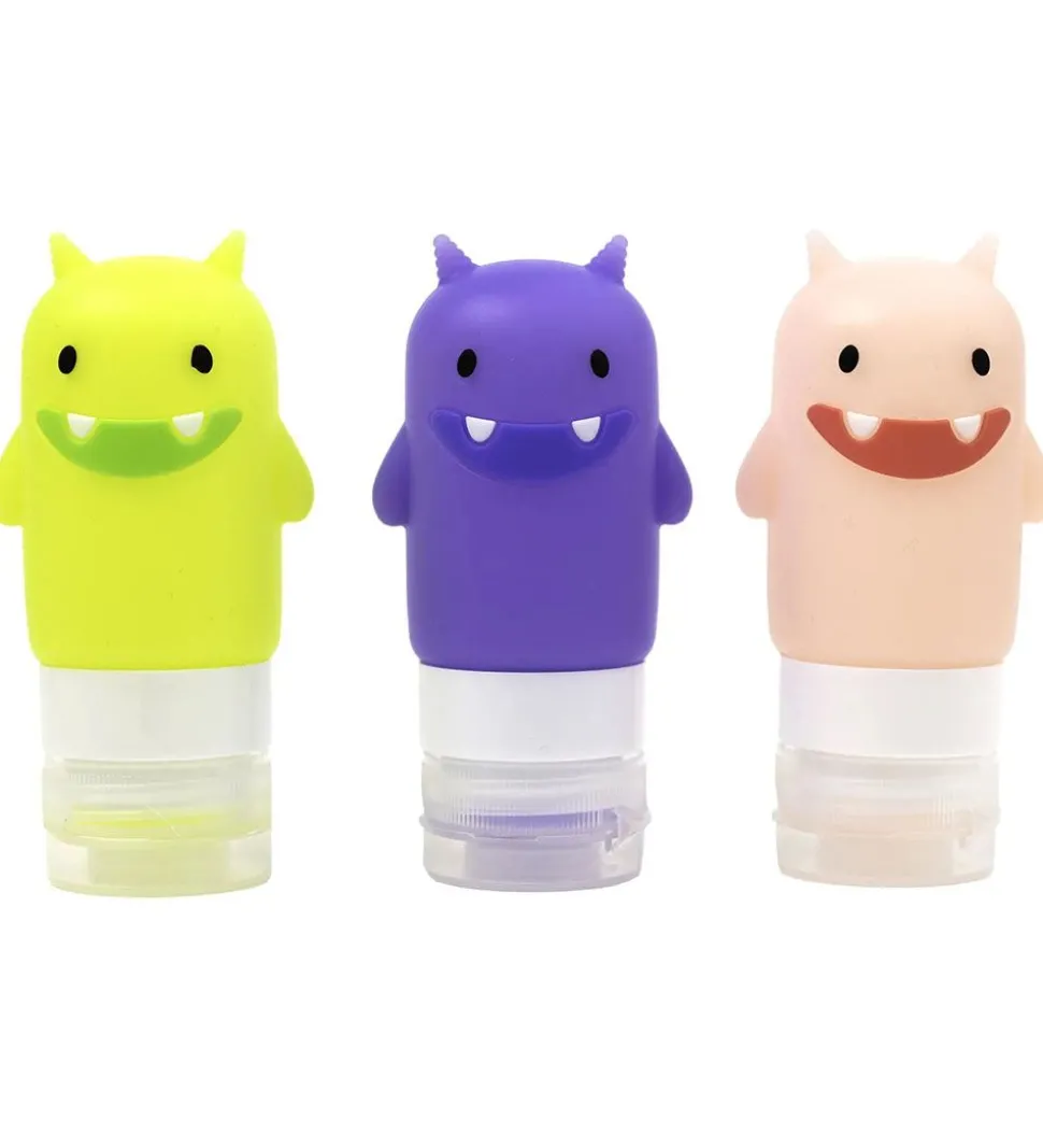 Yumbox Dressingflasker - 3-pak - Silikone - Funny Monsters