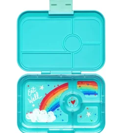 Yumbox Madkasse m. 4 Rum - Bento Tapas - Antibes Blue - Rainbow