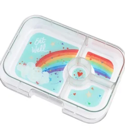 Yumbox Madkasse m. 4 Rum - Bento Tapas - Antibes Blue - Rainbow