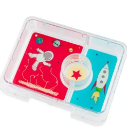 Yumbox Madkasse m. 3 Rum - Bento Snack - Surf Blue/Rocket