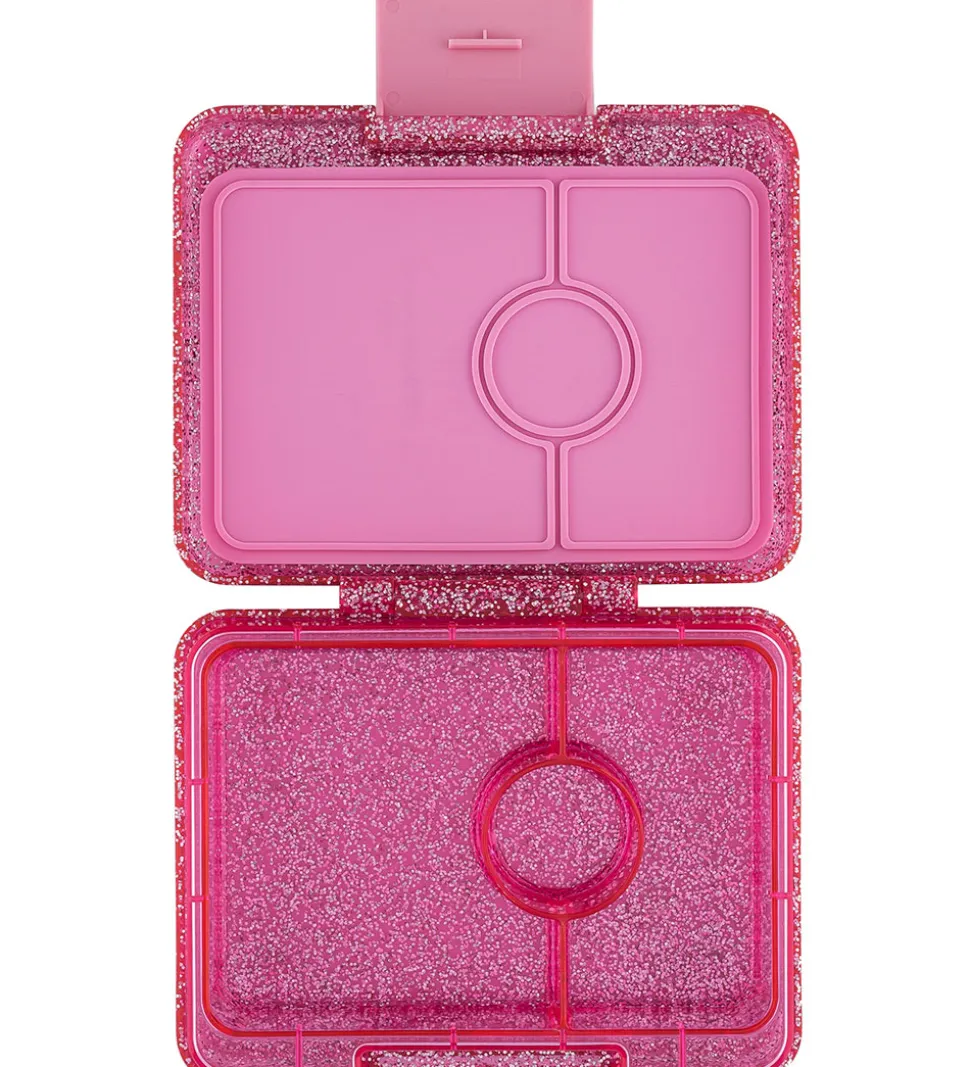 Yumbox Madkasse m. 3 Rum - Bento Snack - Sparkle Pink