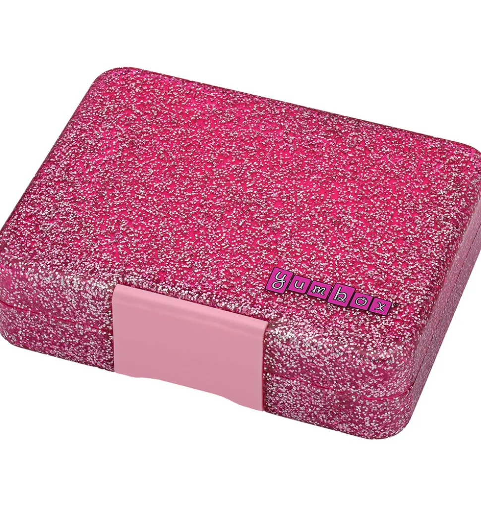 Yumbox Madkasse m. 3 Rum - Bento Snack - Sparkle Pink