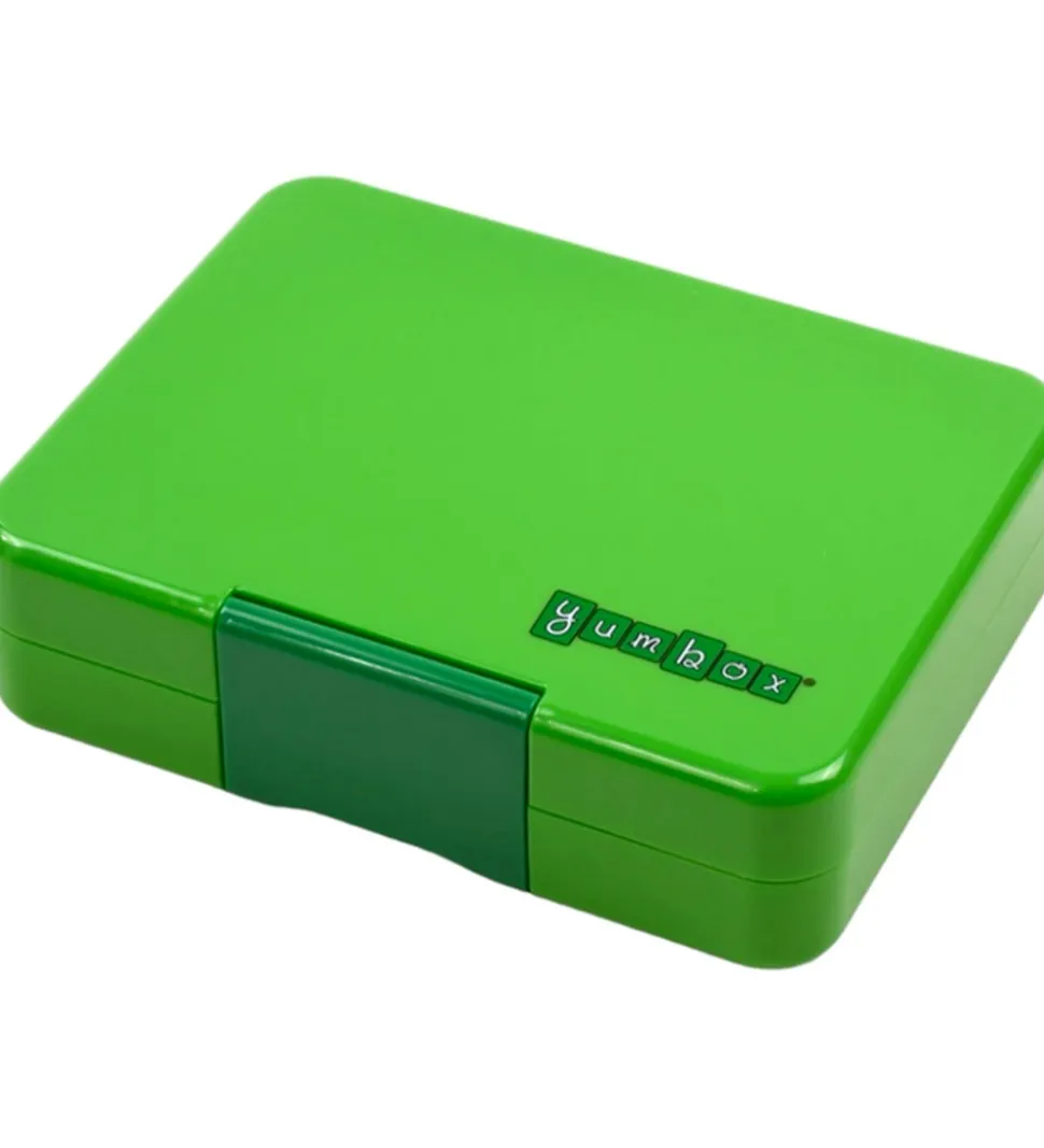 Yumbox Madkasse m. 3 Rum - Bento Snack - Jurassic Green/Dinosaur