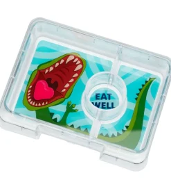 Yumbox Madkasse m. 3 Rum - Bento Snack - Jurassic Green/Dinosaur