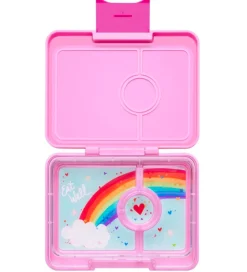 Yumbox Madkasse m. 3 Rum - Bento Snack - Power Pink/Rainbow