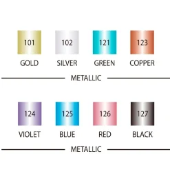 Zig Tuscher - 8 stk - Metallic